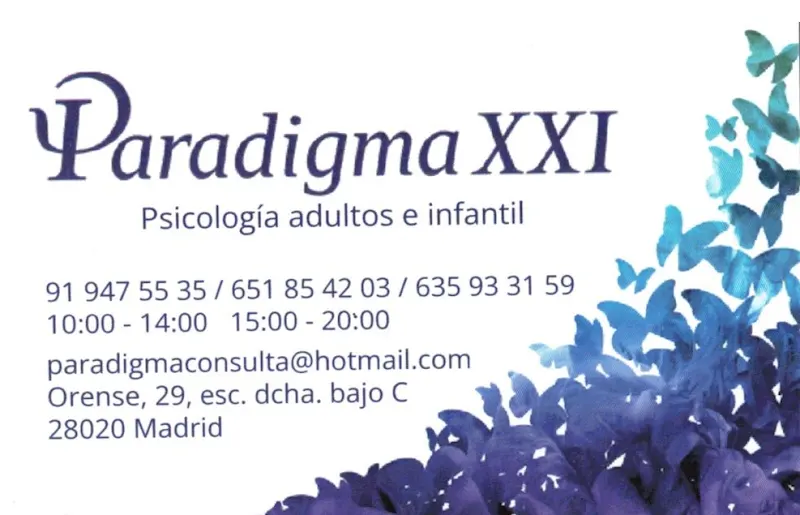 Centro de Psicología Paradigma XXI Y C.m.p.a. - Madrid
